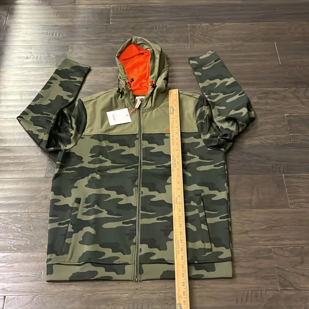 Swims Tind Full Zip Camo Jacket Hoodie new green camo Mens Size XL